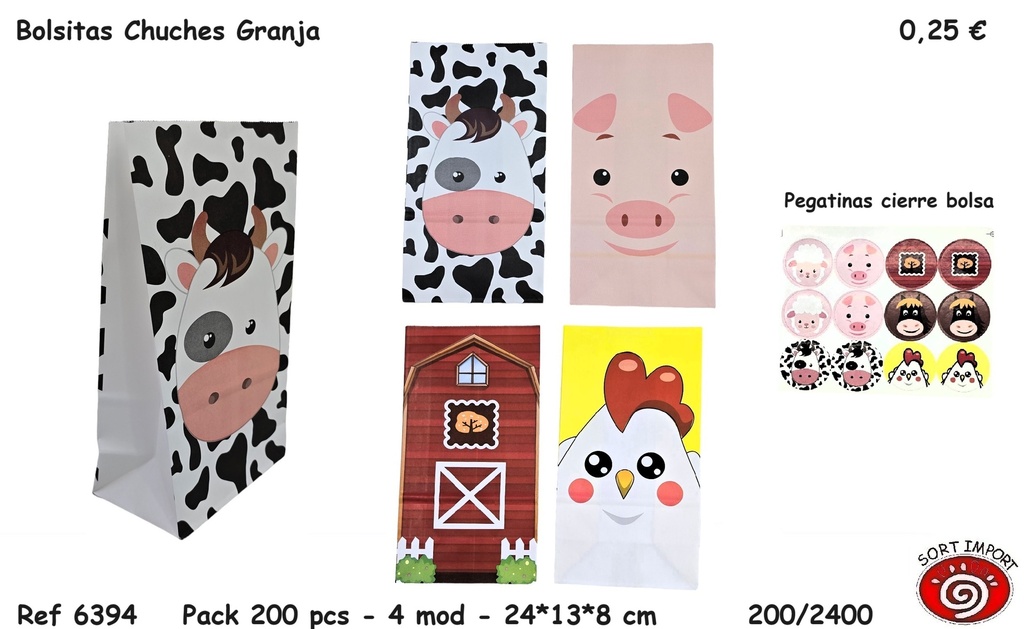 BOLSITAS PAPEL CHUCHES 6394