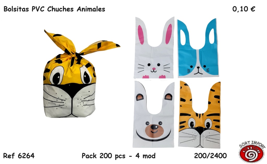 BOLSITAS PVC CHUCHES 6264