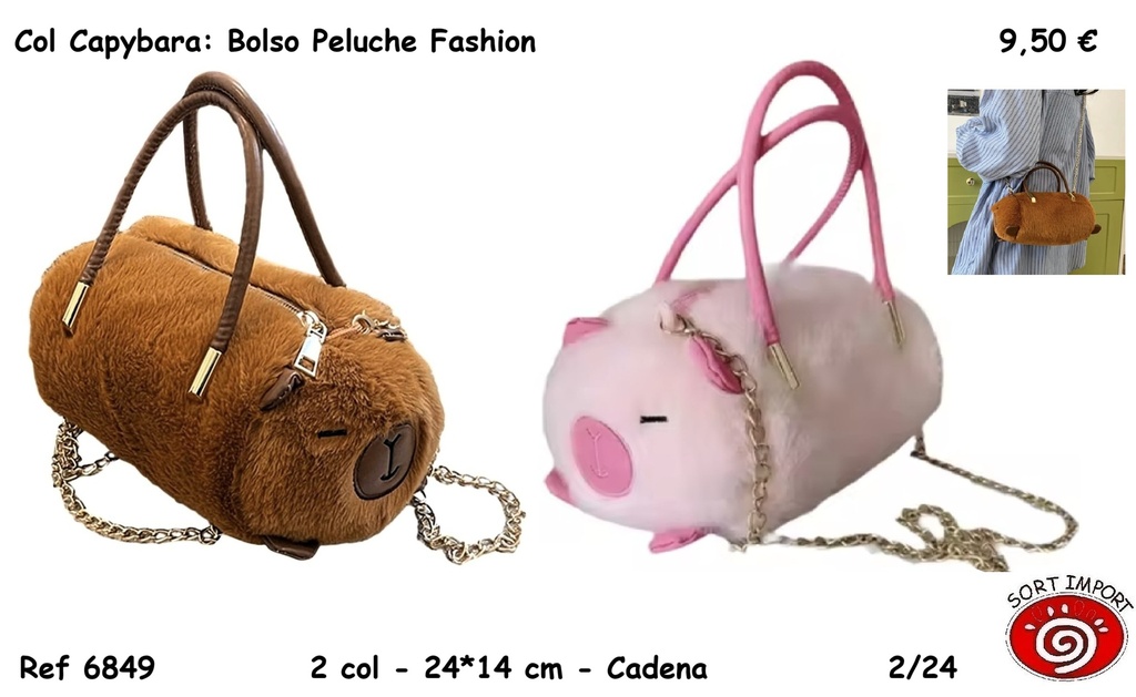 BOLSO PELUCHE FASHION 6849