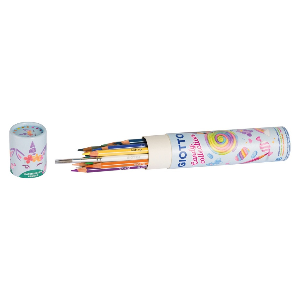 BOTE DE 18 LAPICES ACUARELABLES CANDY COLLECTION