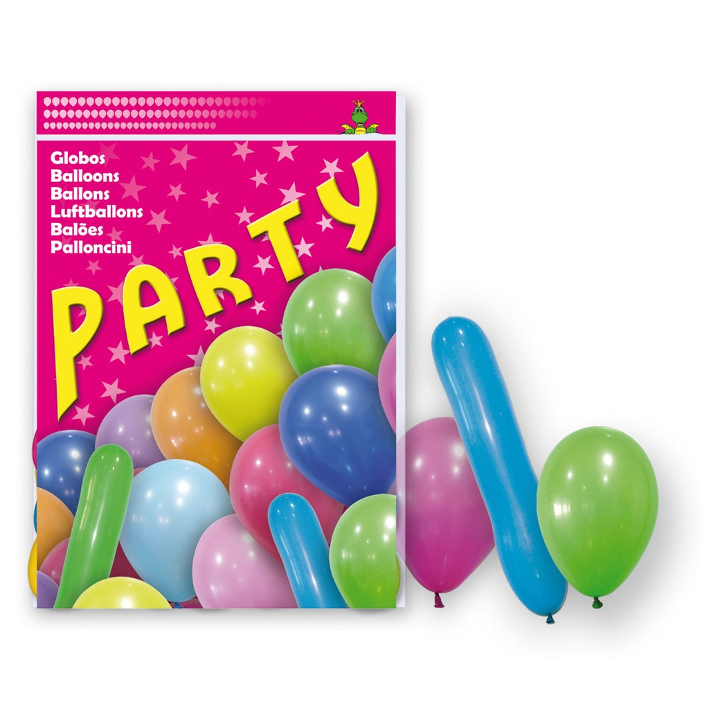 BOLSA GLOBOS SURTIDO 80 GL