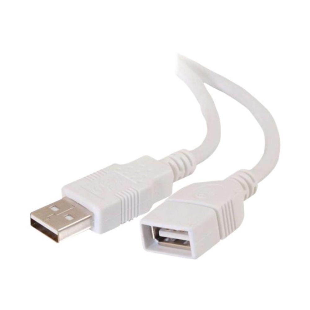 CABLE ALARGADOR USB BLANCO 2 M