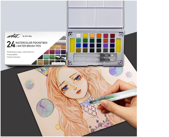 CAJA 24 ACUARELAS POCKETBOX AR