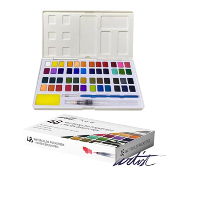 CAJA 48 ACUARELAS POCK.AB-0448