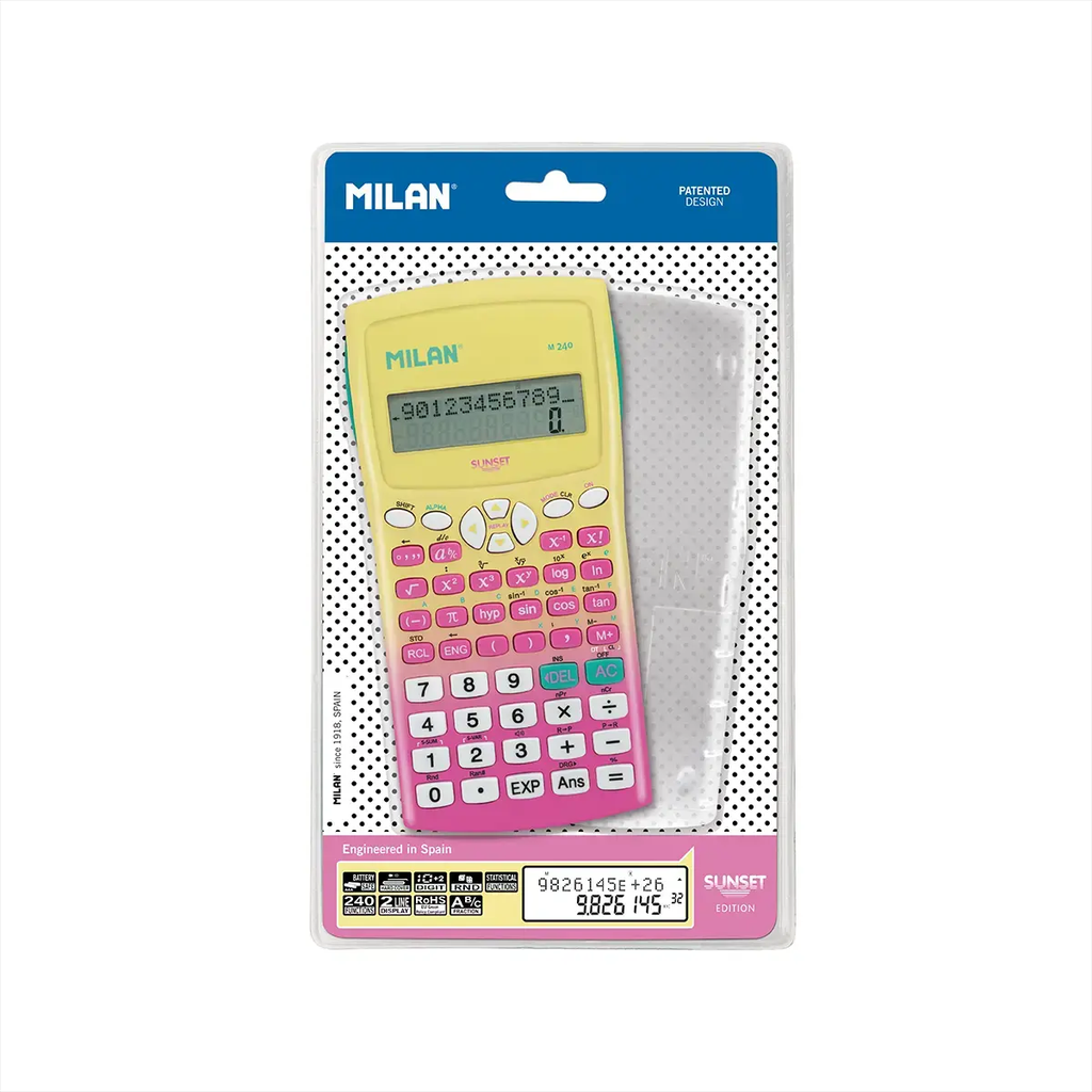 CALCULADORA CIENTIFICA M240 SUNSET ROSA