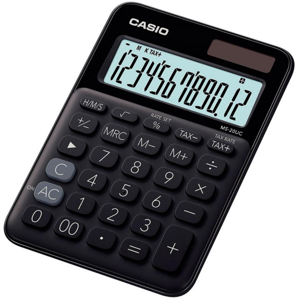 CALCULADORA CASIO MS20UC NEGRO