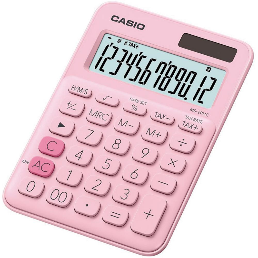 CALCULADORA CASIO MS20UC ROSA