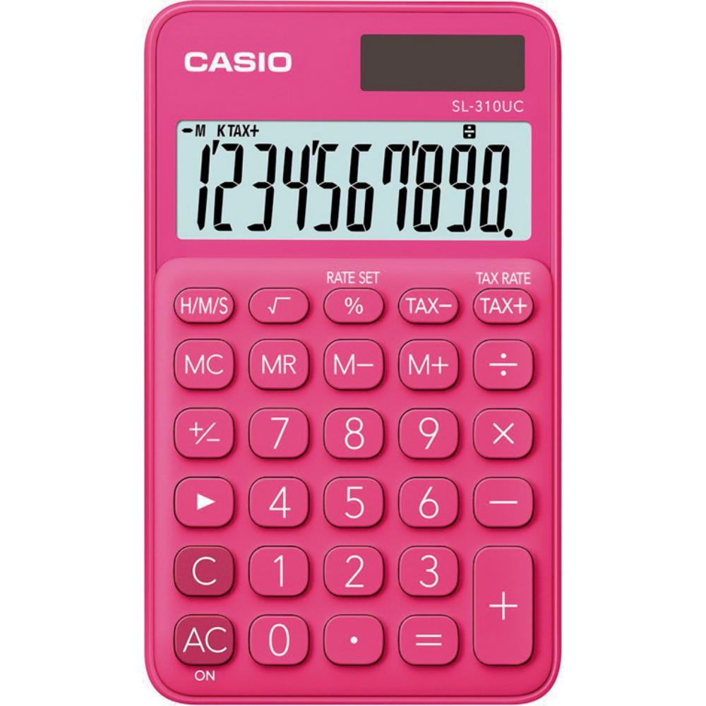 CALCULADORA CASIO SL310UC ROJO