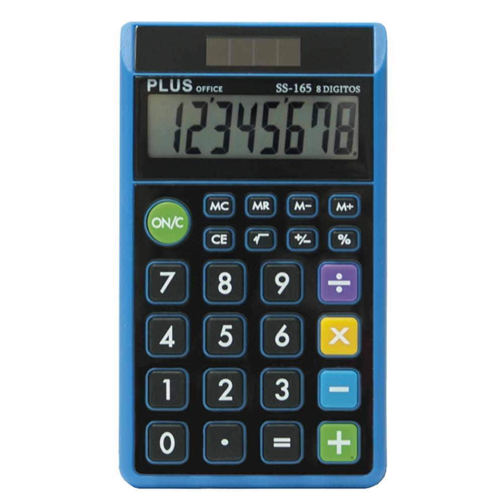 CALCULADORA PLUS OFFICE SS 165 NEGRO/AZUL