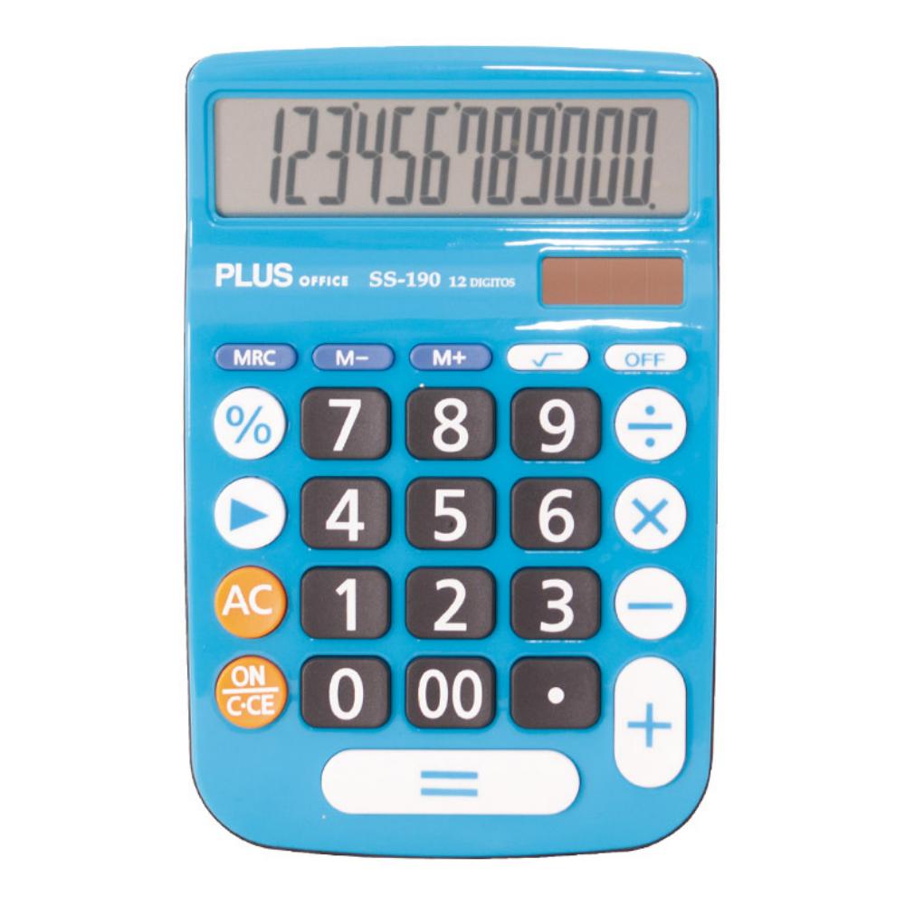 CALCULADORA PLUS SS-190 AZUL