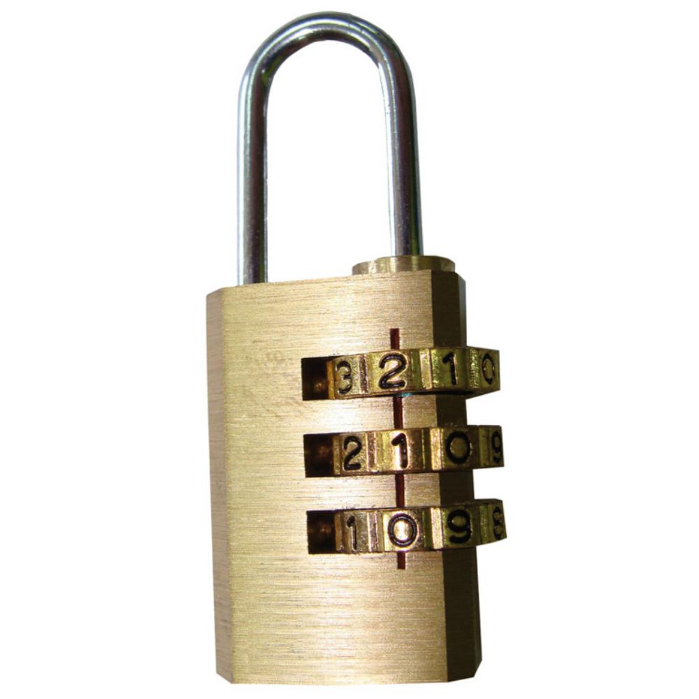 CANDADO LATÓN COMBINACIÓN 20MM