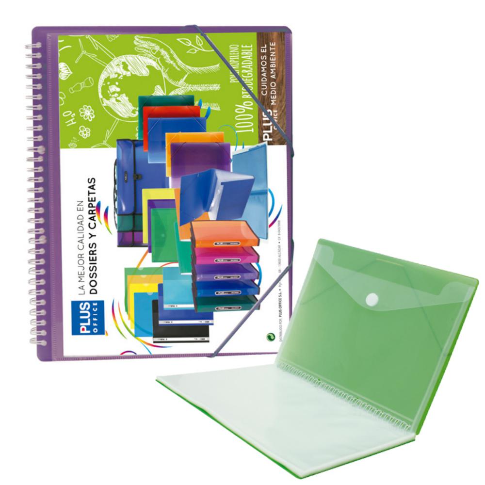 CARPETA 30 FUNDAS ESPIRAL GOMA VIOLETA