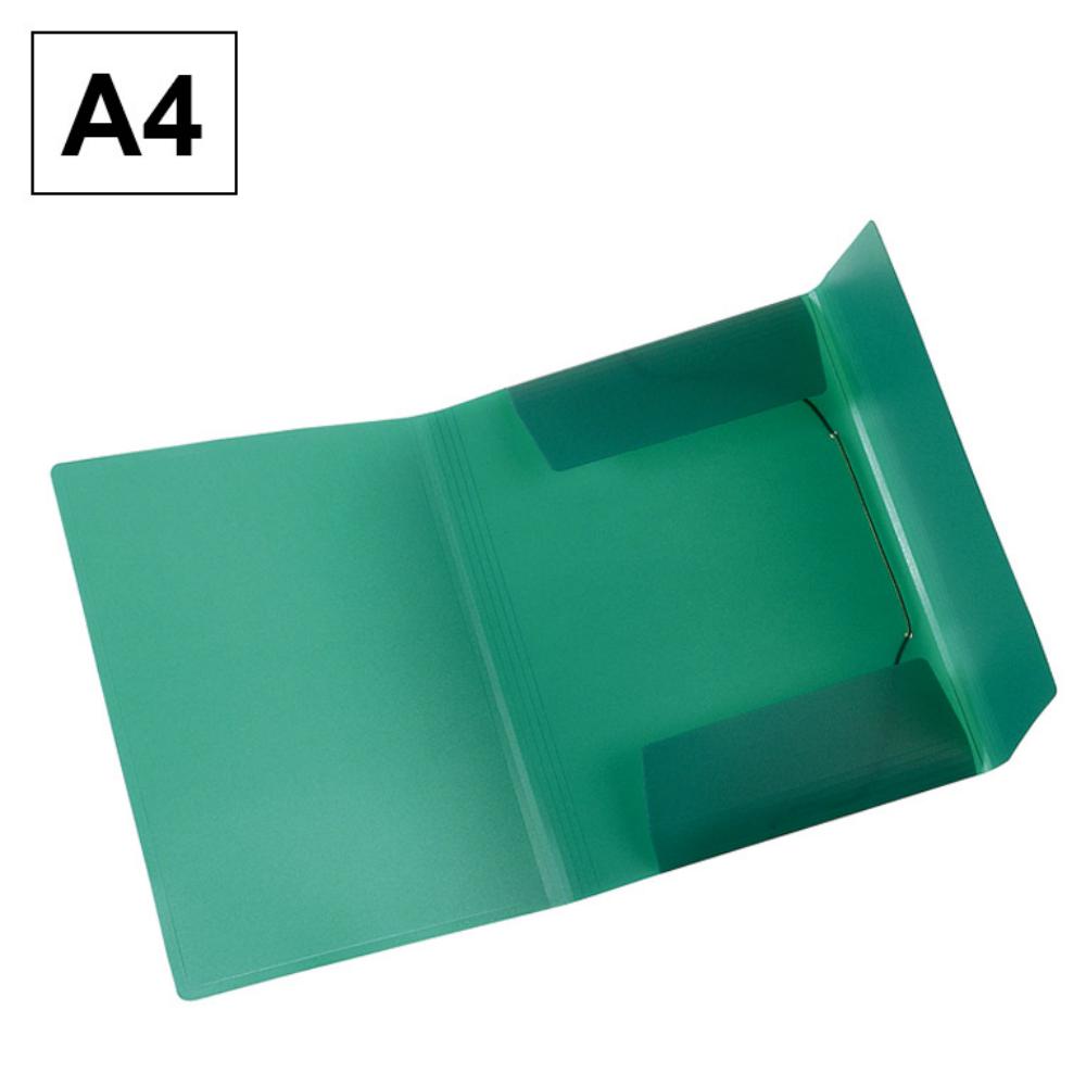 CARPETA A4 PP GOMA/SOL VERDE