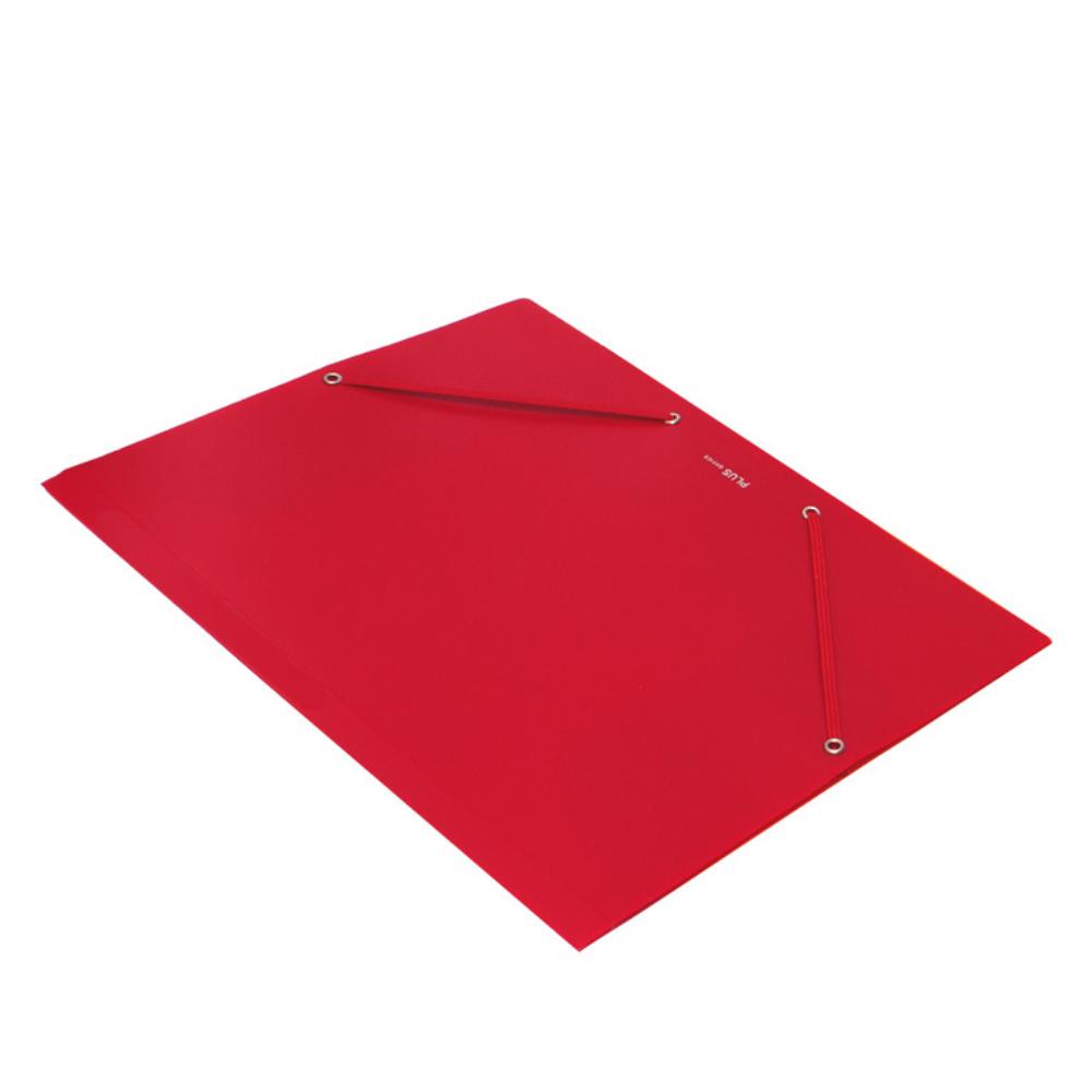 CARPETA A4 PP SOFT GOMA SOLAPA ROJO