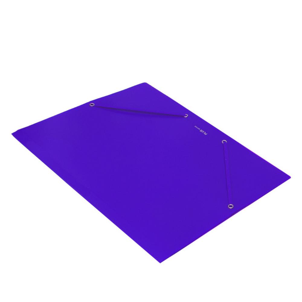 CARPETA A4 PP SOFT GOMA SOLAPA VIOLETA