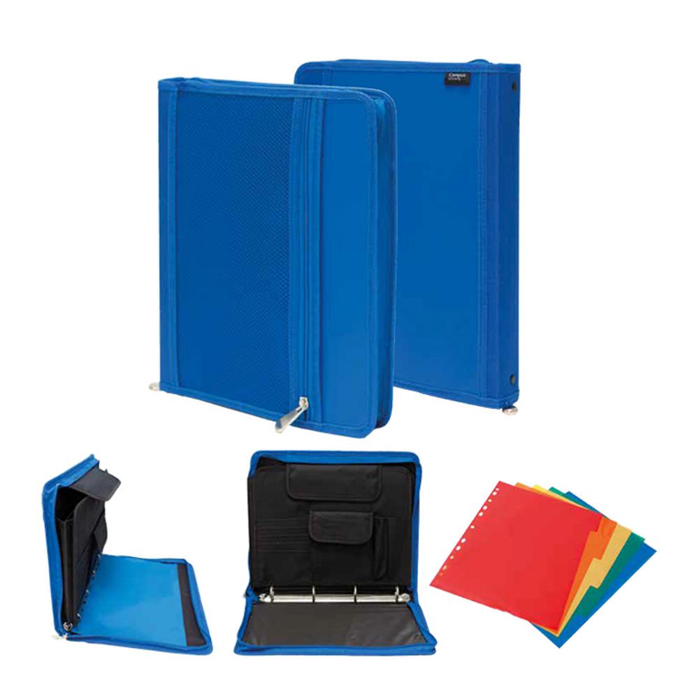 CARPETA CAMPUS A4 4A/30 CREMALLERA AZUL