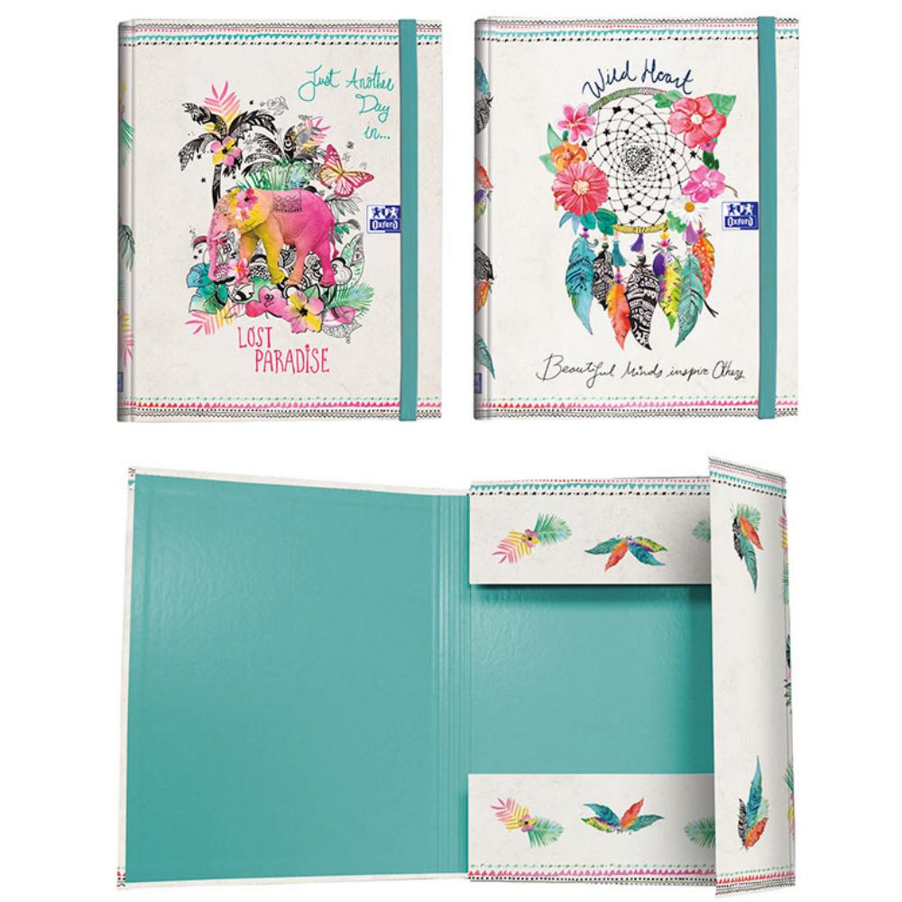 CARPETA CARTON OXFORD A4+GOM-S