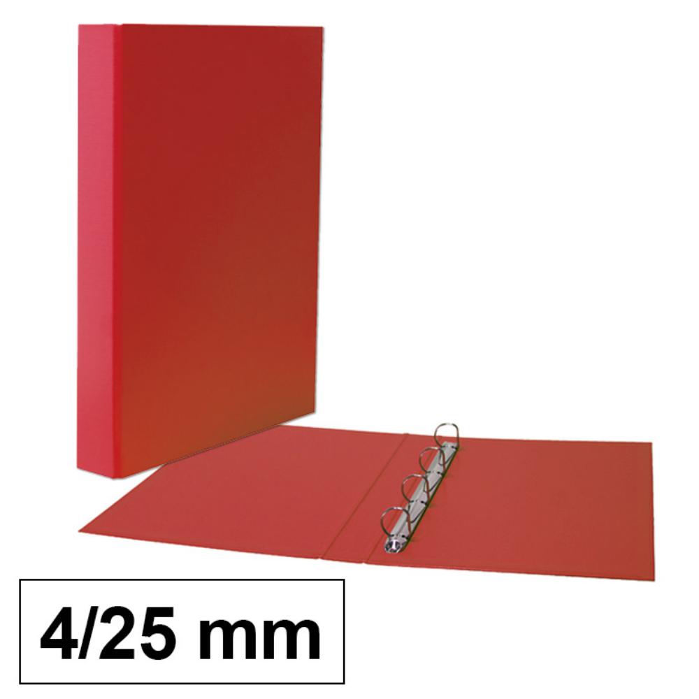 CARPETA F 4A/25 CARTON ROJO