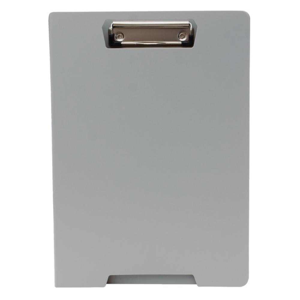 CARPETA MINICLIP PP A4 GRIS