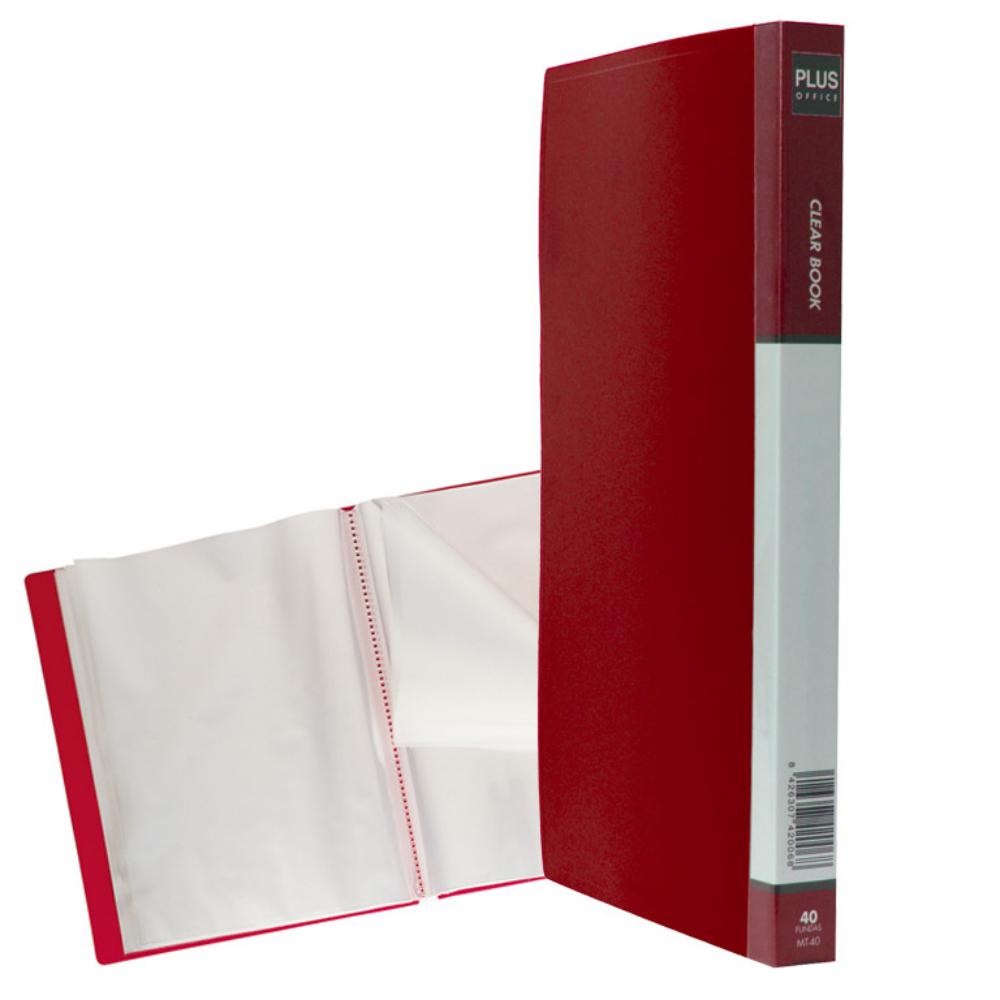 CARPETA MT40 RIGIDA 40F ROJO