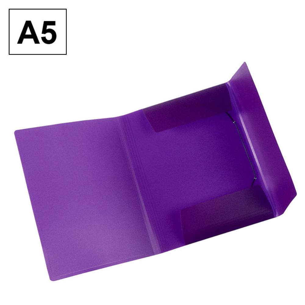 CARPETA PLAST.C/SOL.A5 VIOLETA