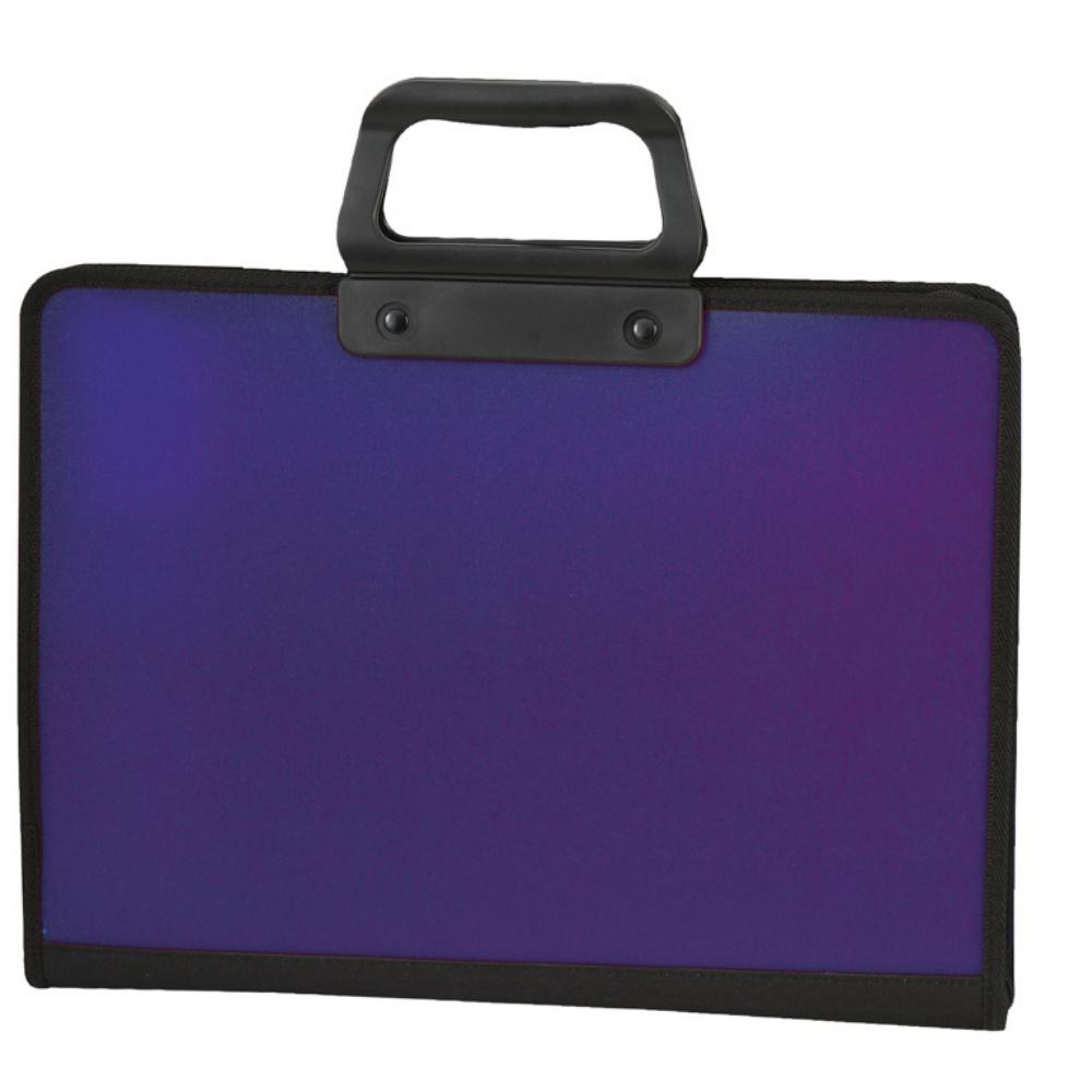 CARPETA PP ASA+CREMALLERA 3D VIOLETA