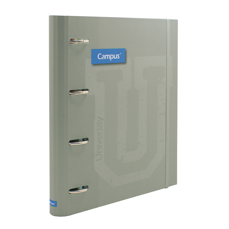 CARPETA RINGBOOK SOFT CAMPUS UNIVERSITY 4 ANILLAS+RECAMBIO VERDE MANHATTAN
