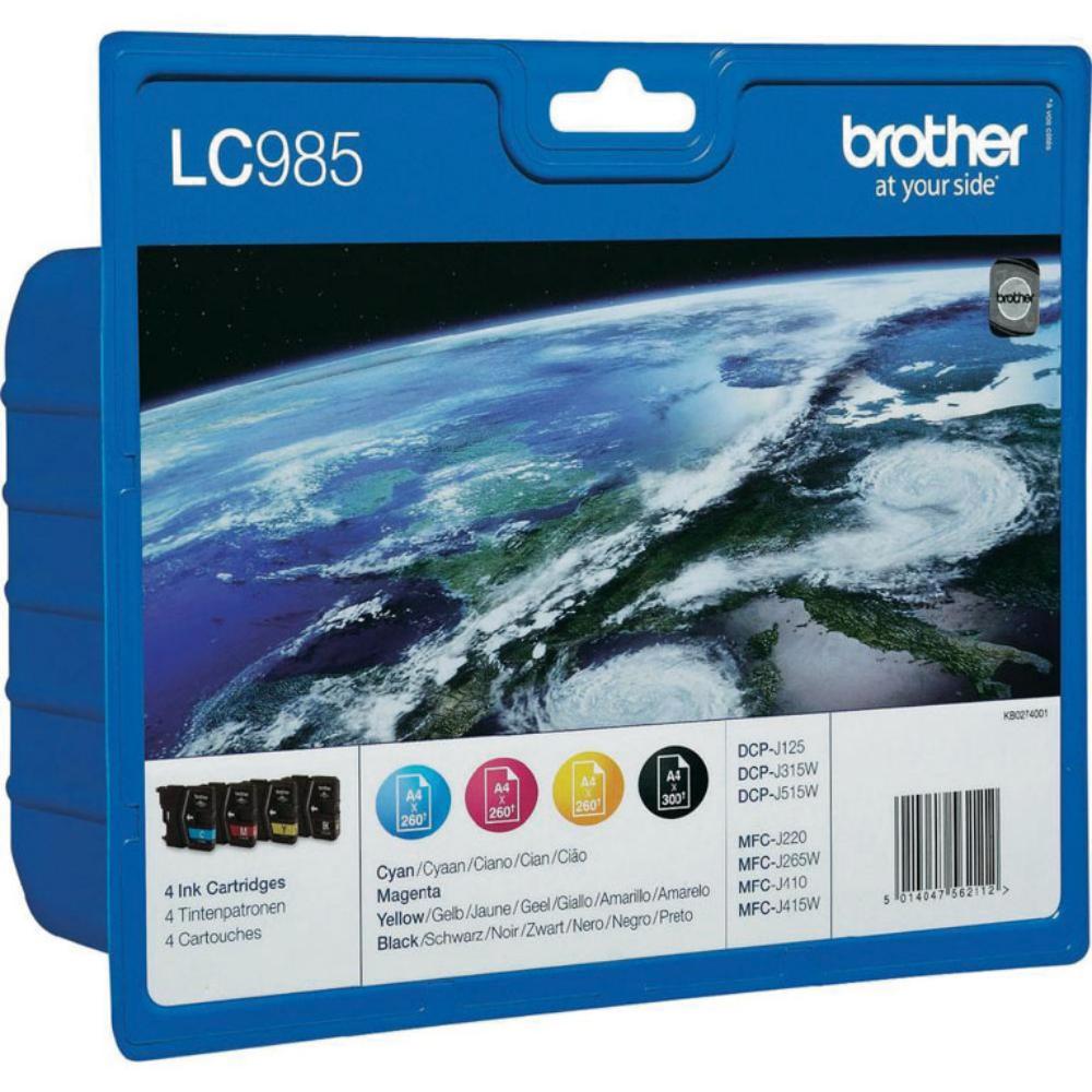 CARTUCHO BROTHER LC985 PACK4