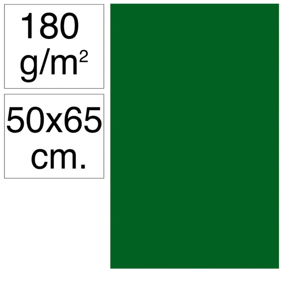 CARTULINA 50X65 180G VERDE SELVA 25UD