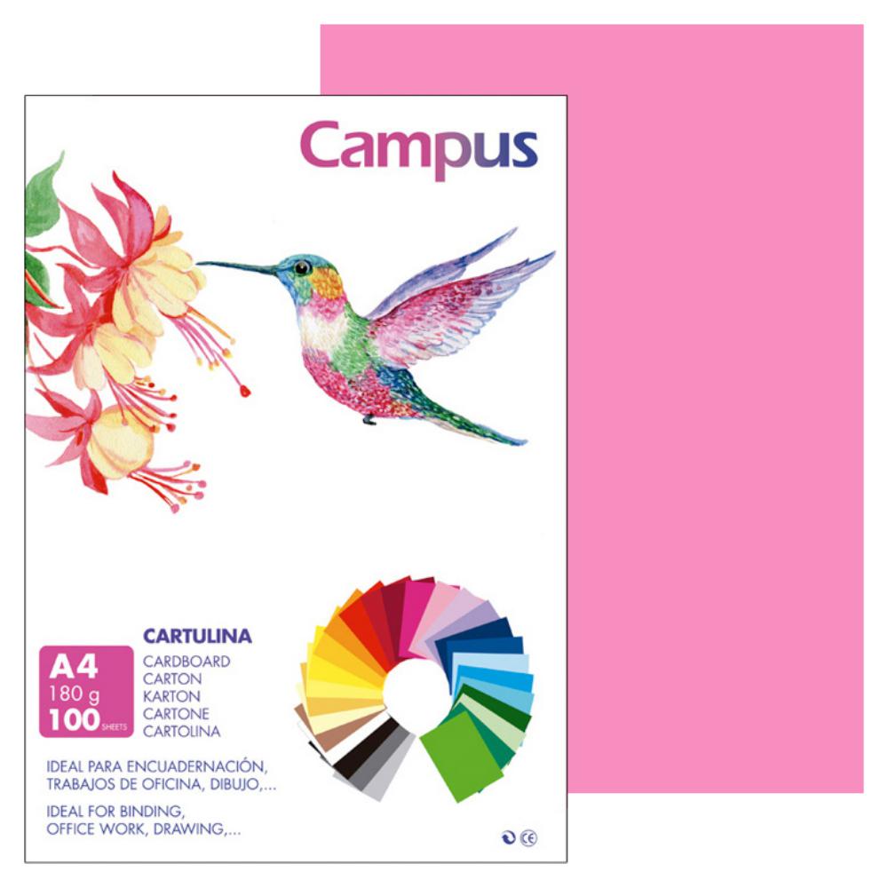 CARTULINA A4 MAKRO CHICLE 180G 100UD