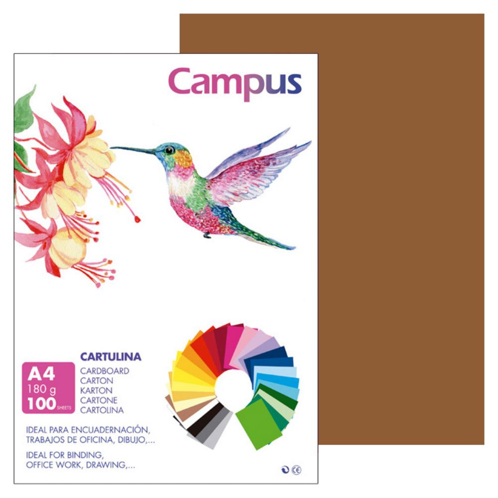 CARTULINA A4 MAKRO CHOCOLATE 180G 100UD
