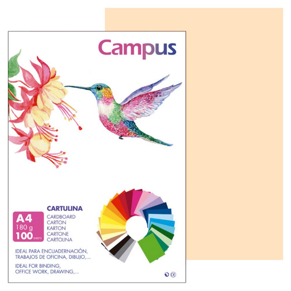 CARTULINA A4 MAKRO CREMA 180G 100UD