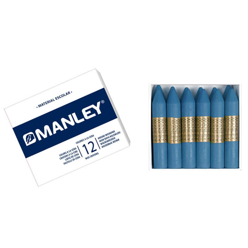CERAS MANLEY AZUL TURQUESA 12U