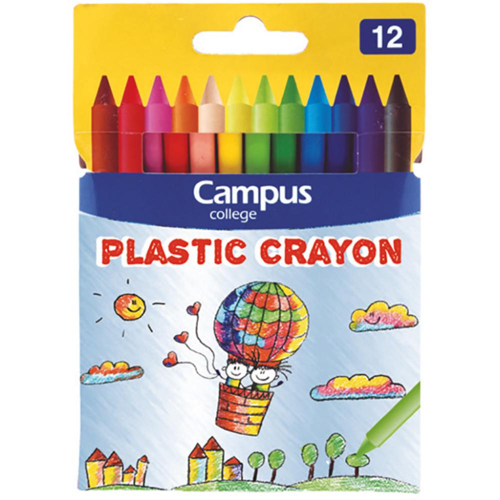 CERAS PLÁSTICAS CAMPUS COLLEGE 12 COLORES