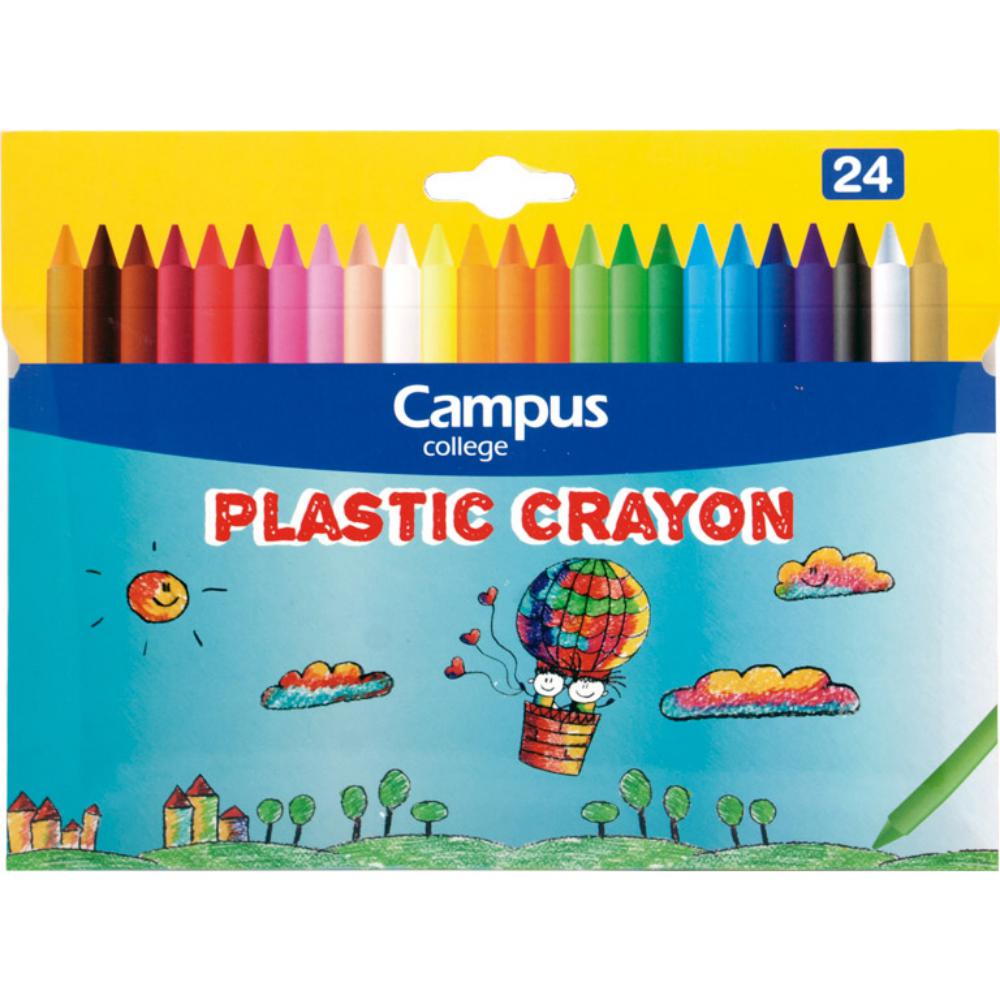 CERAS CAMPUS PLASTIC CRAYON 24 COLORES