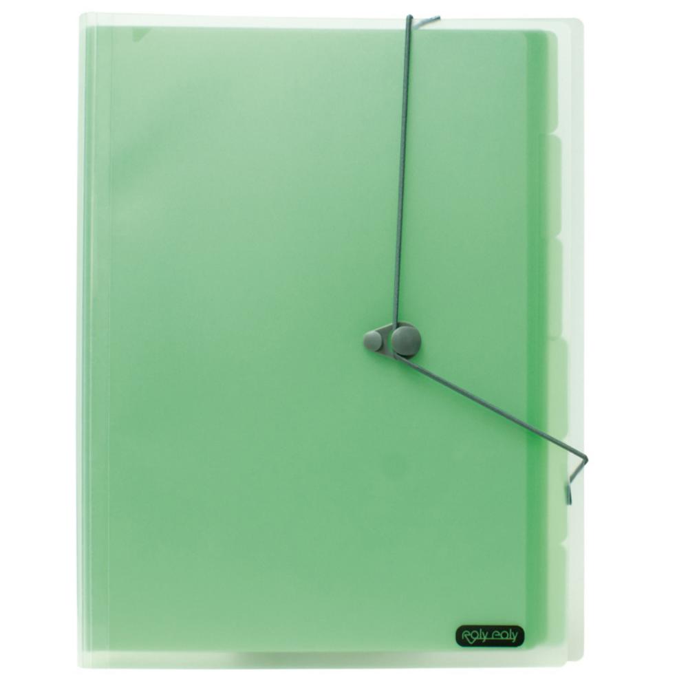 CLASIFICADOR PP 12DEPARTAMENTOS GOMAS VERDE TRANS