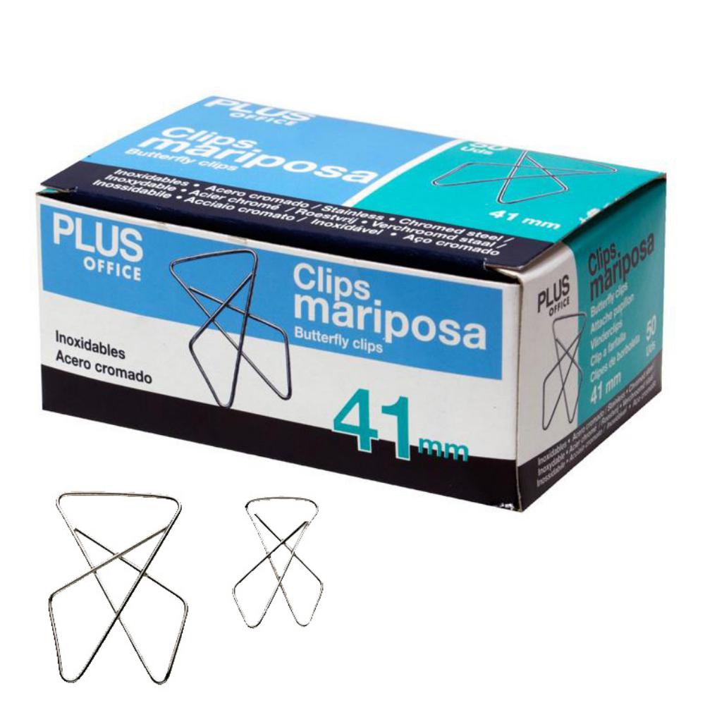 CLIPS MARIPOSA C/50 MAKRO P.