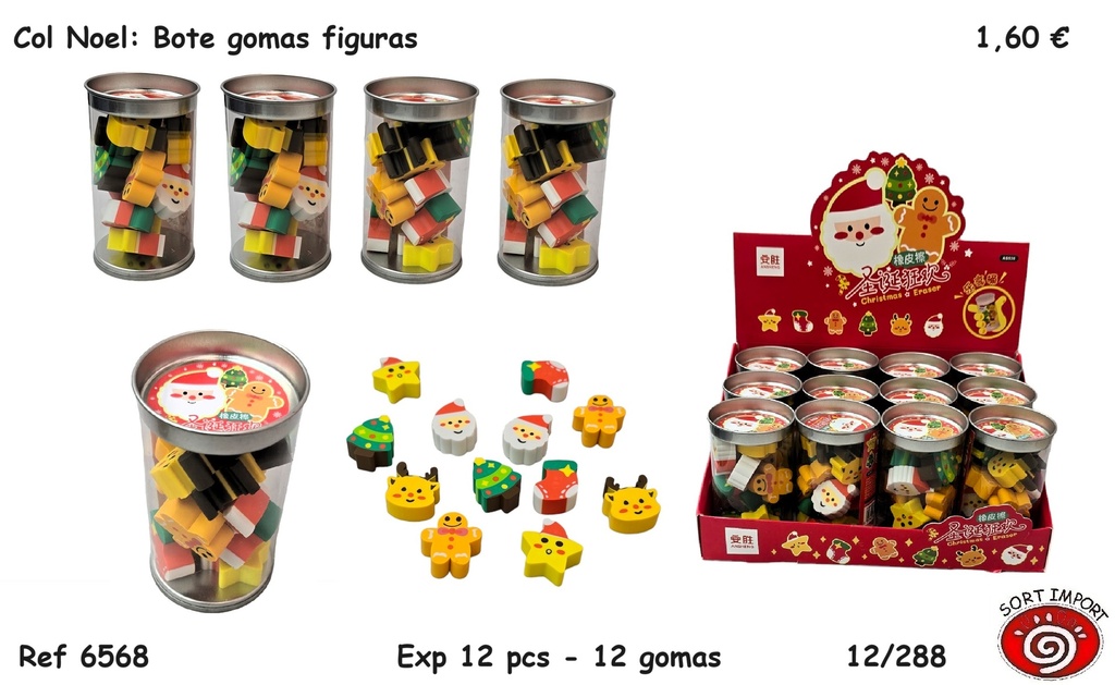 COL.NOEL BOTE GOMAS FIGURAS 6568