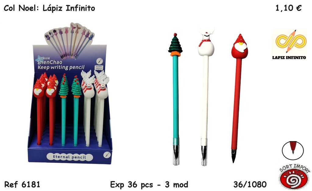 COL.NOEL LAPIZ INFINITO 6181