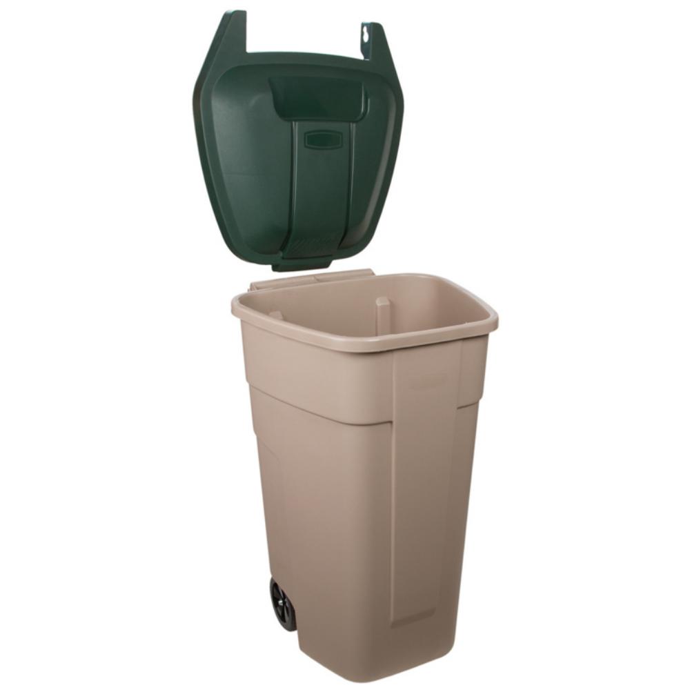 CONTENEDOR GRIS RUEDAS 100L