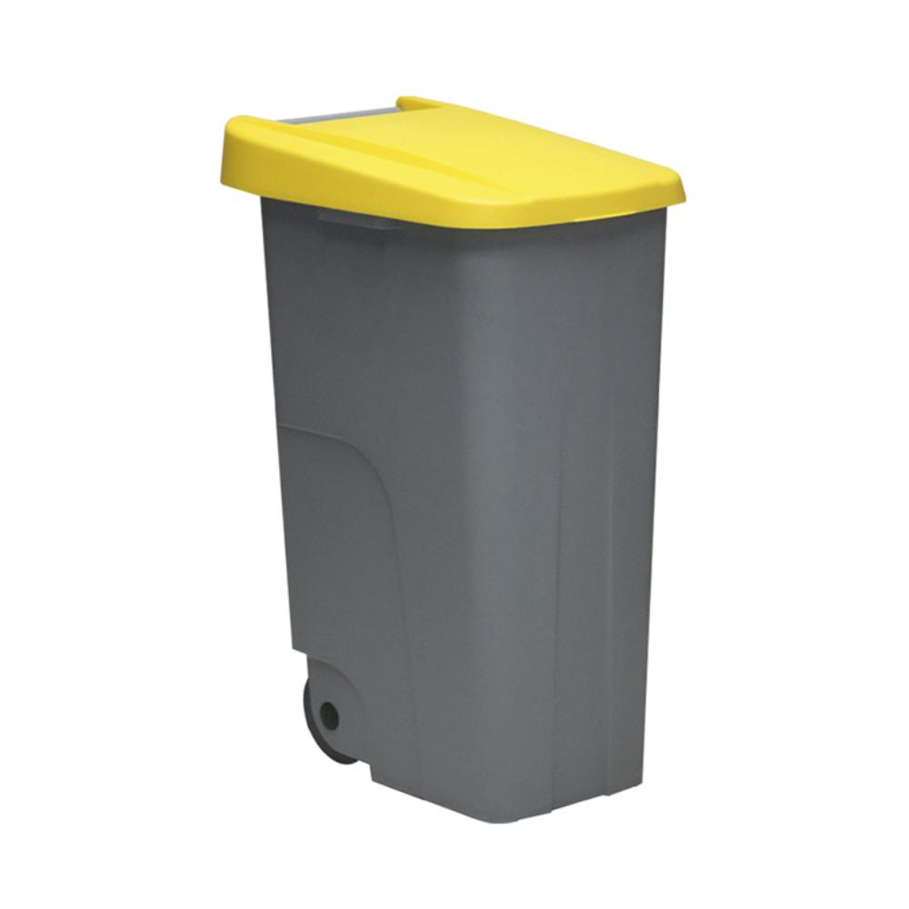 CONTENEDOR RECICLAJE 110L AMARILLO