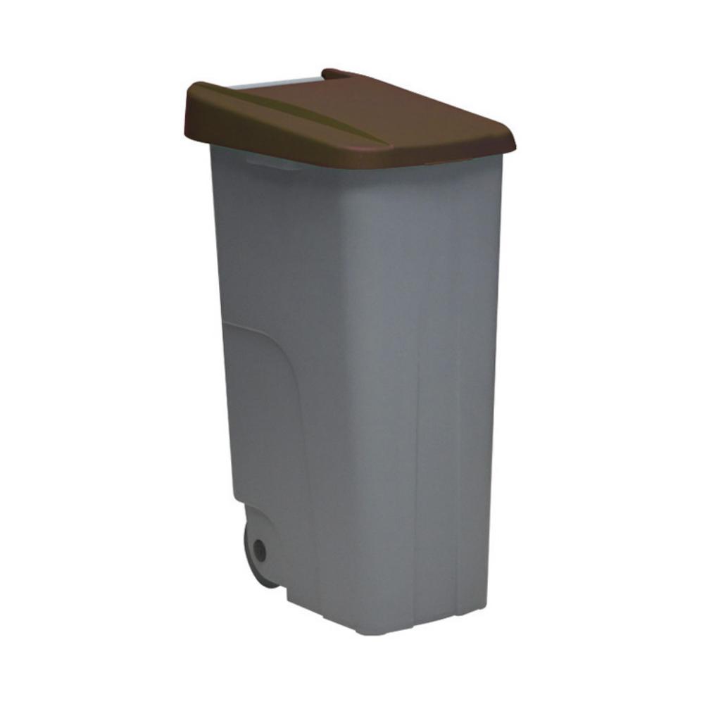 CONTENEDOR RECICLAJE 110L MARRON