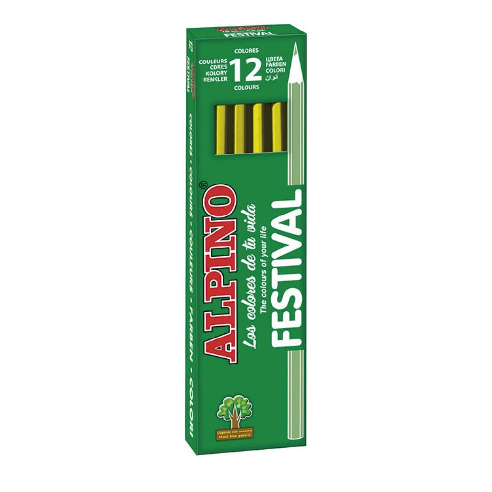 CREYONES ALPINO 12 FESTIV.AMAR