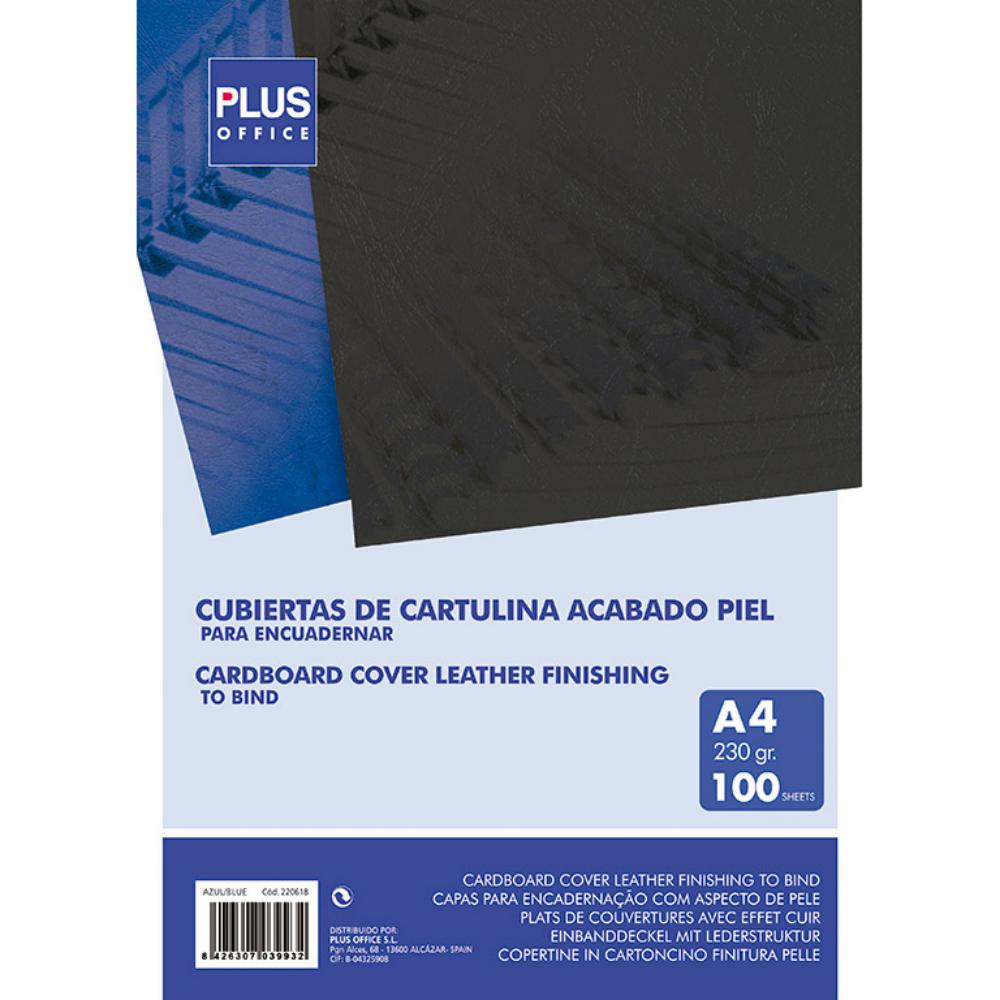 CUBIERTA CARTON A4 250G NEGRO/100U