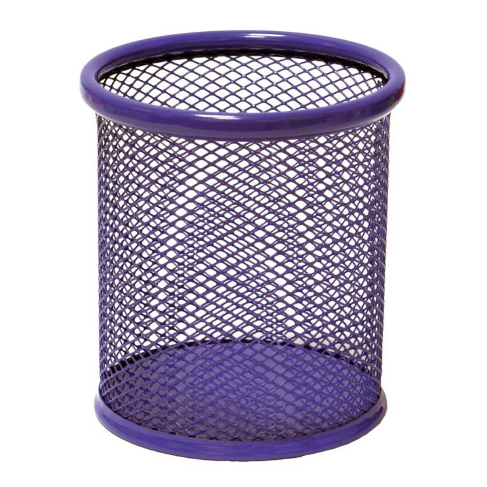 CUBILETE DE REJILLA PLUS OFFICE 190 METALICO AZUL GRIS PASTEL