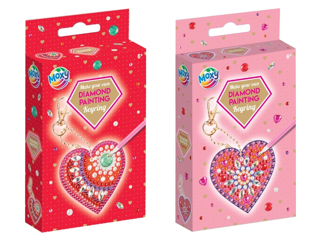 DIAMOND PAINTING KEYRING HEART 260032