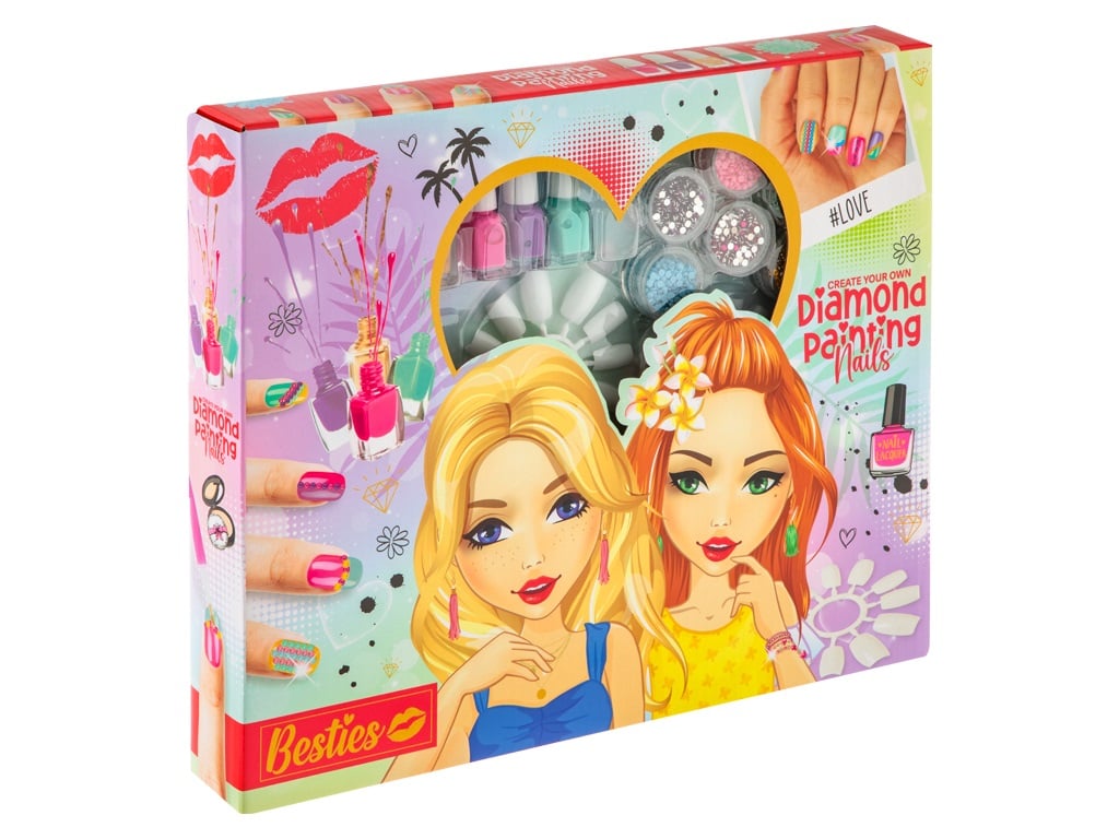 SET PINTAR UÑAS CON DIAMANTES BESTIES 140040