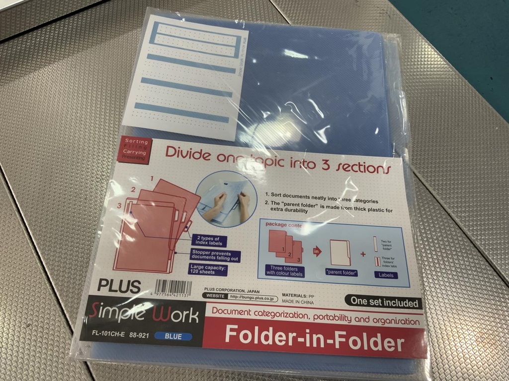 DOSSIER 101 3 EN 1 PLUS AZUL