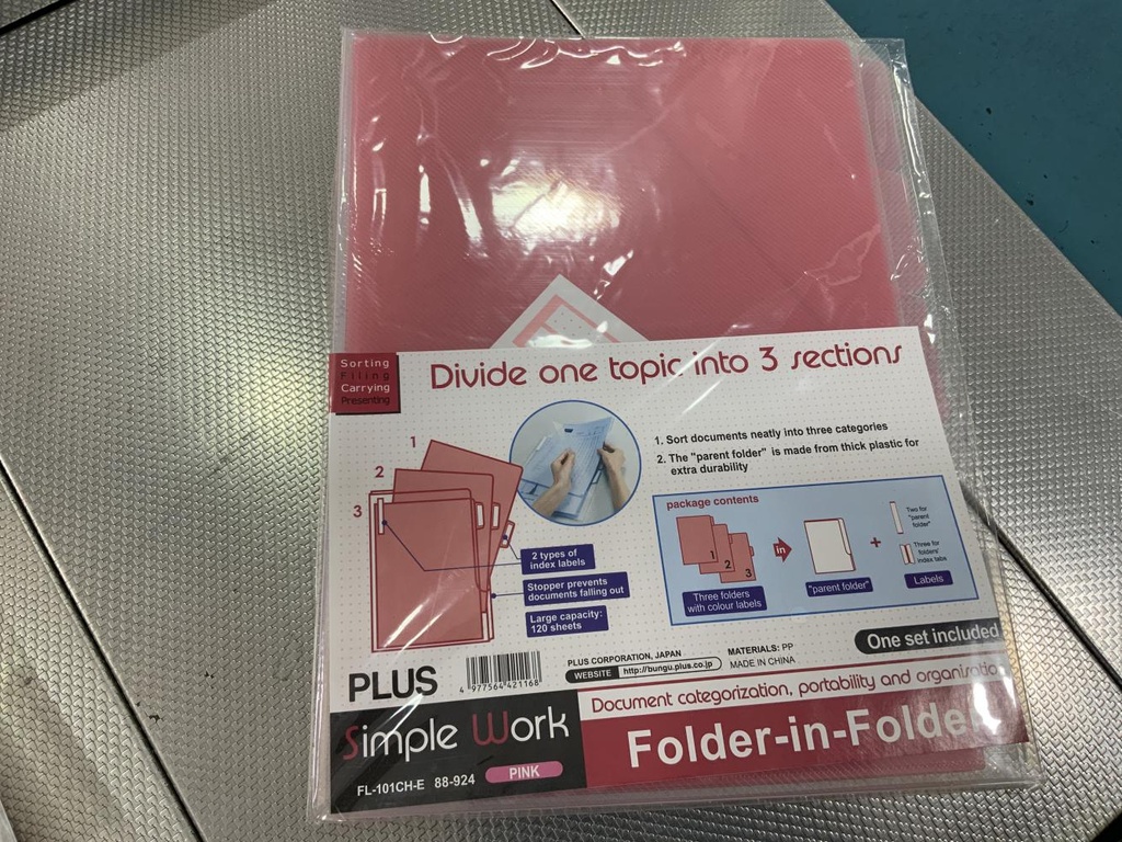 DOSSIER 101 3 EN 1 PLUS ROJO