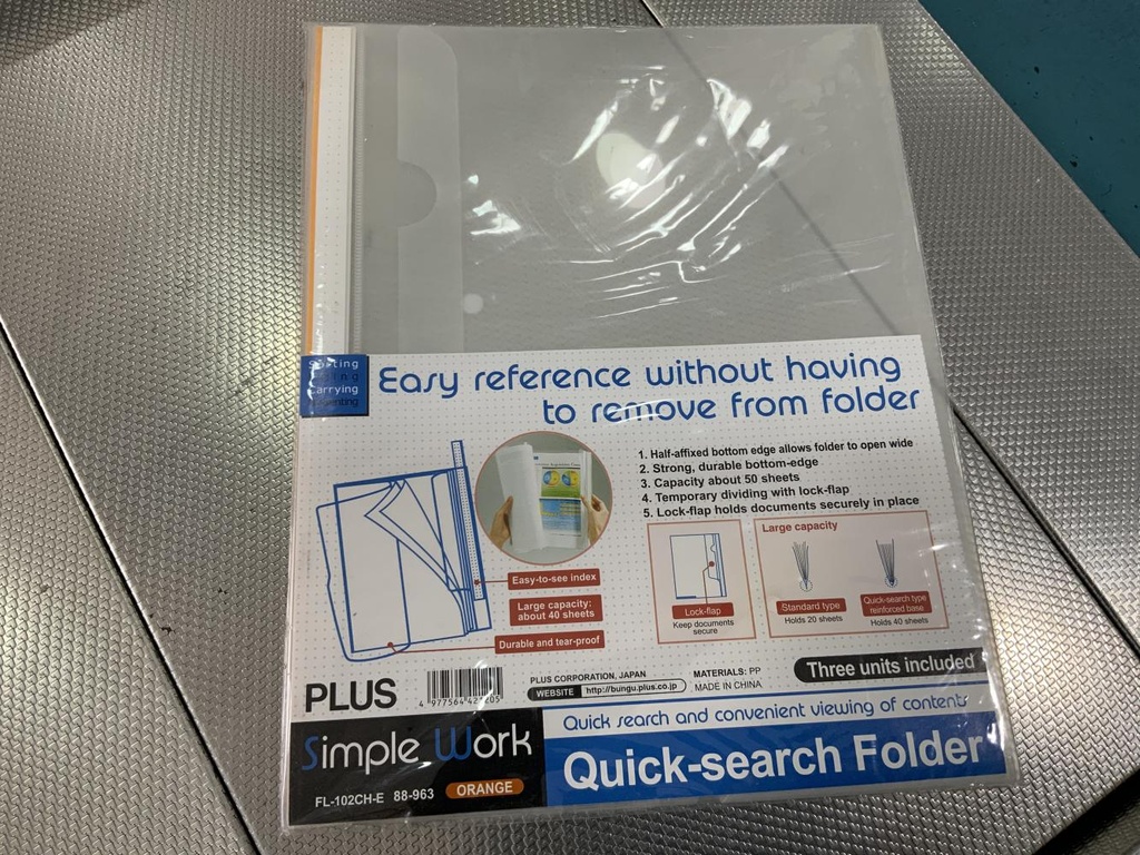 DOSSIER 102 QUICK PLUS NARANJ